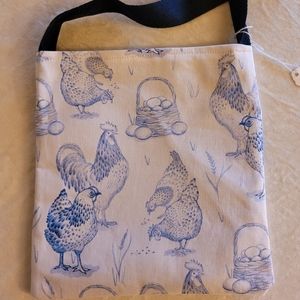 Printed chicken tote